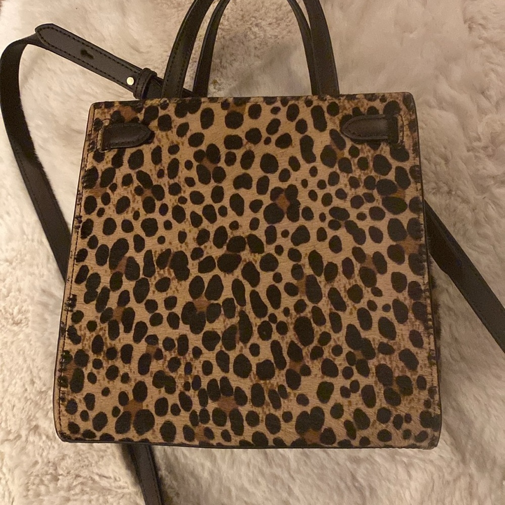 kate spade Leopard Print Satchel with Dark Brown Trim - Picture 11 of 11